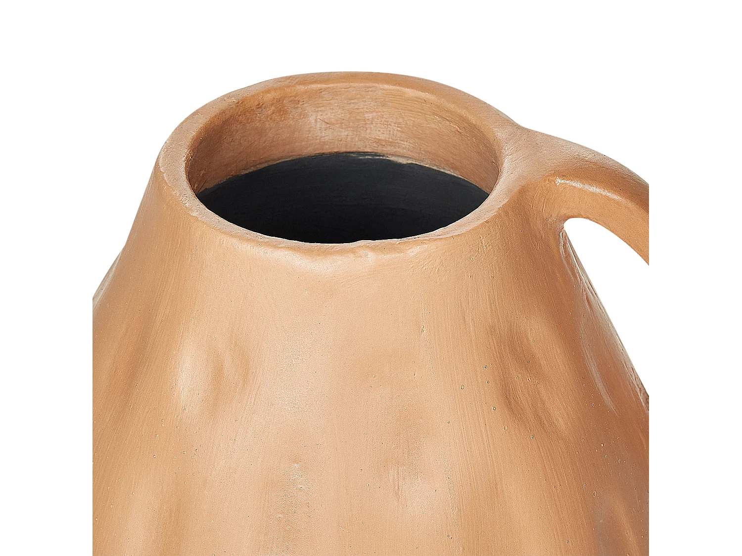 Dekovase aus Terrakotta beige 40 cm handgefertigt klassisch ästhetisch Kulim