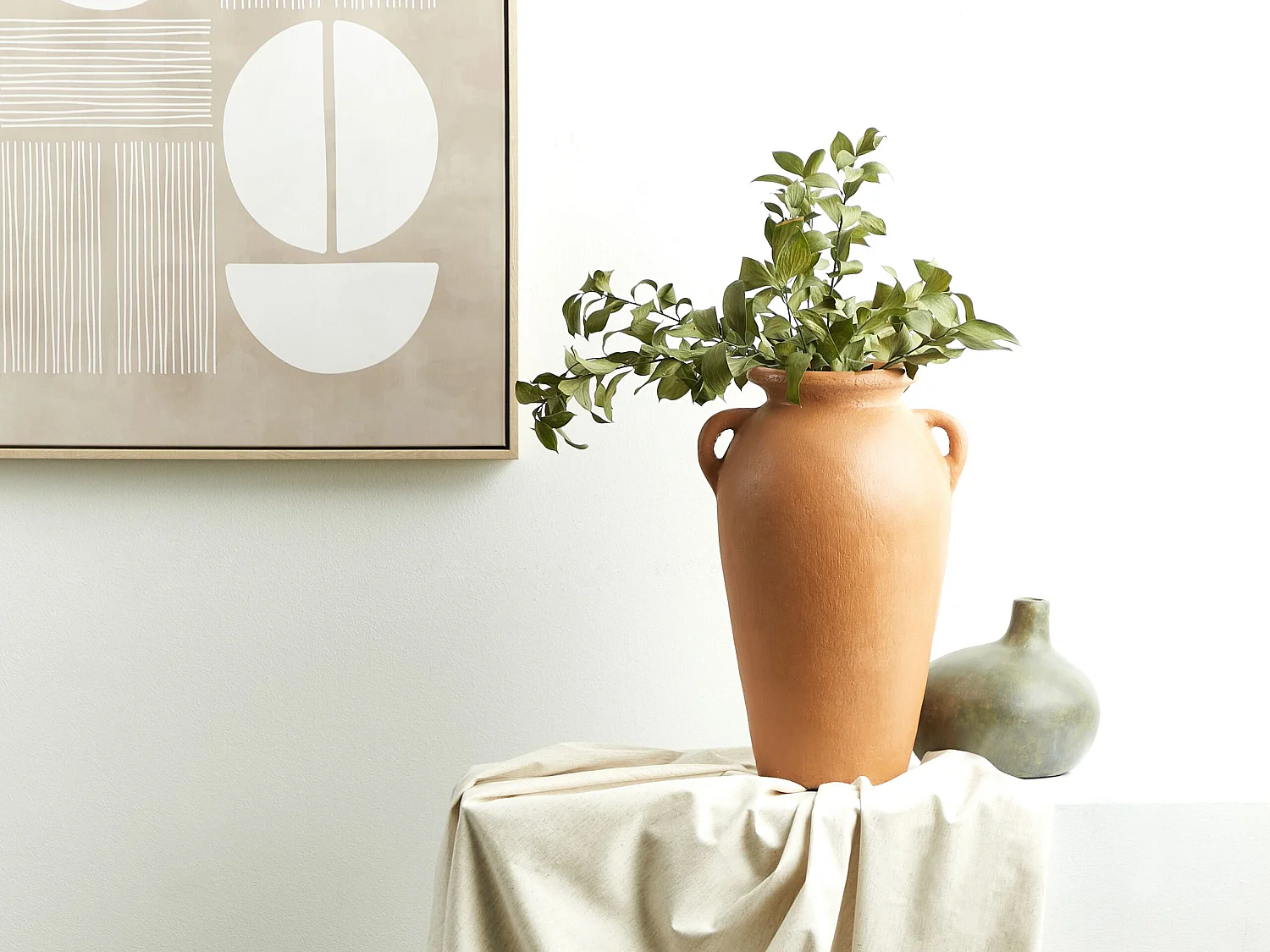 Vase décoratif DABONG Céramique 42 cm Orange