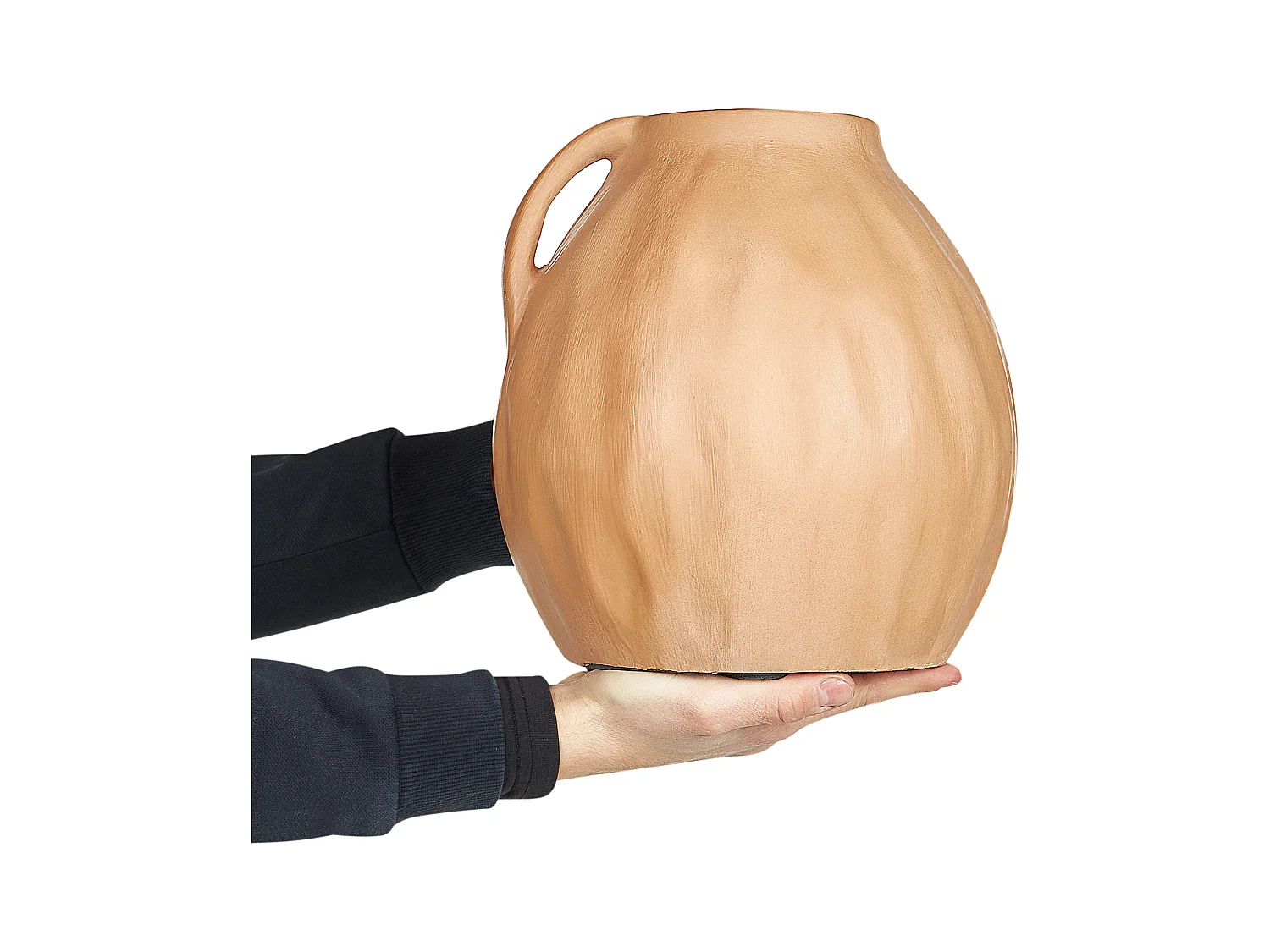 Vase décoratif PERAK Céramique 27 cm Beige sable