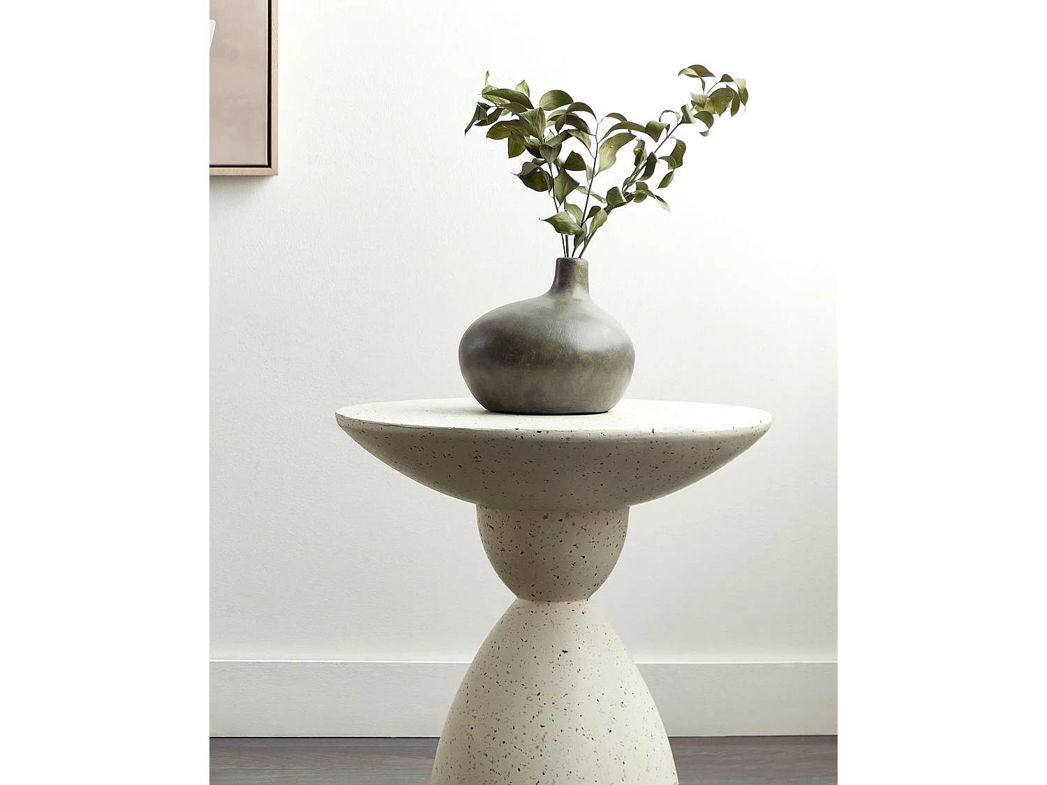 Vase décoratif KLANG Céramique 18 cm Gris