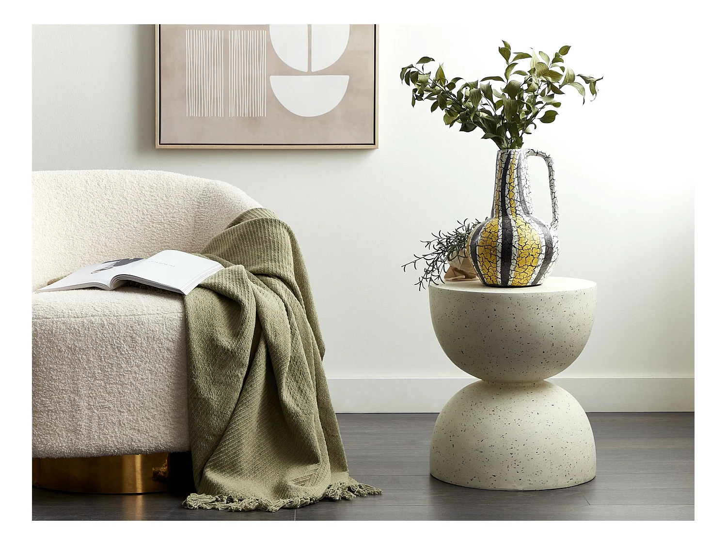 Decovaas MALAKKA Keramiek 34 cm Multicolor