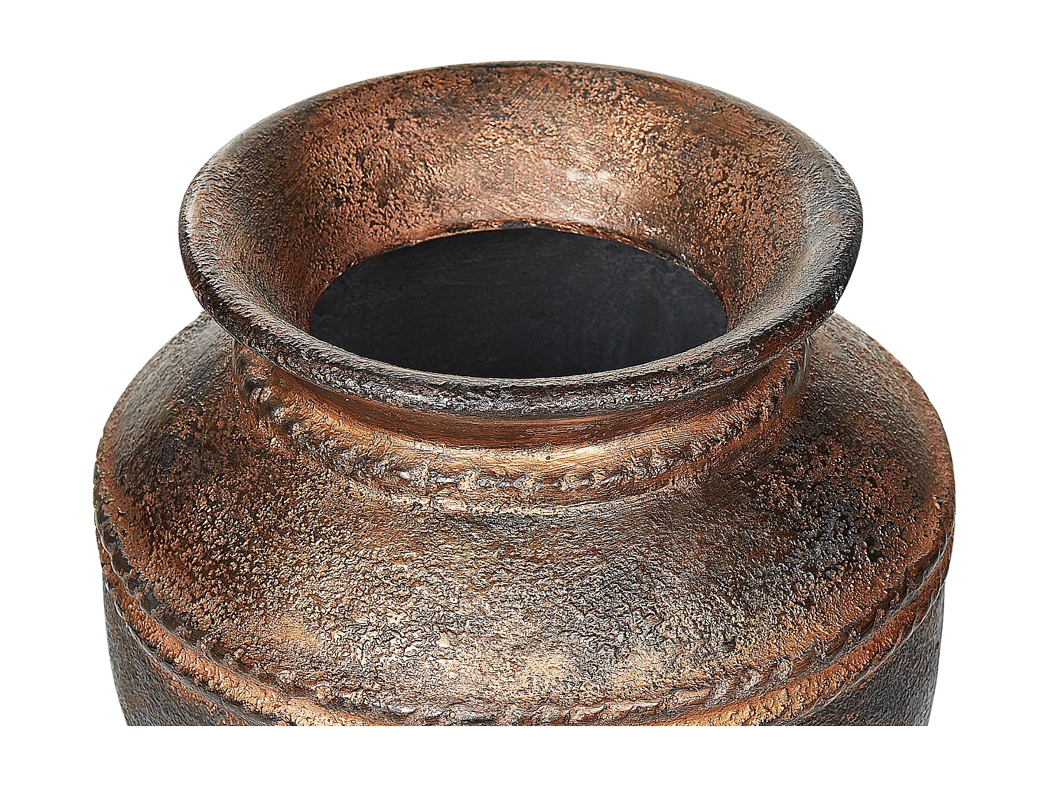 Dekovase PUCHONG Keramik 40 cm Kupfer
