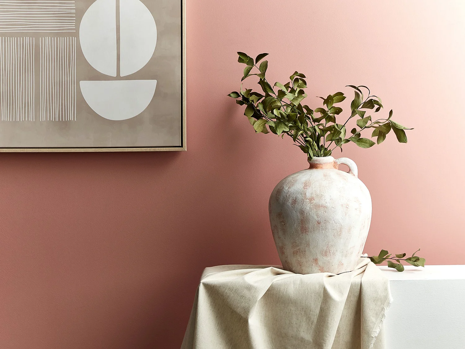 Decovaas IPOH Keramiek 30 cm Gebroken wit