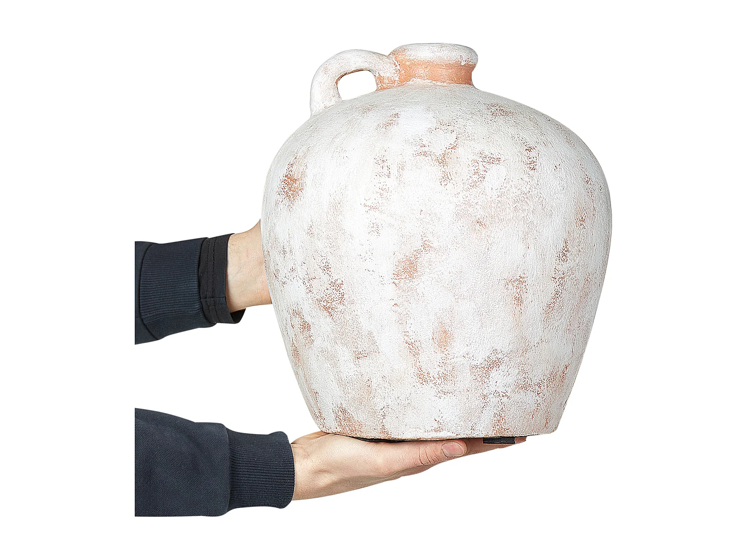 Jarro decorativo IPOH Cerâmica 30 cm Branco creme