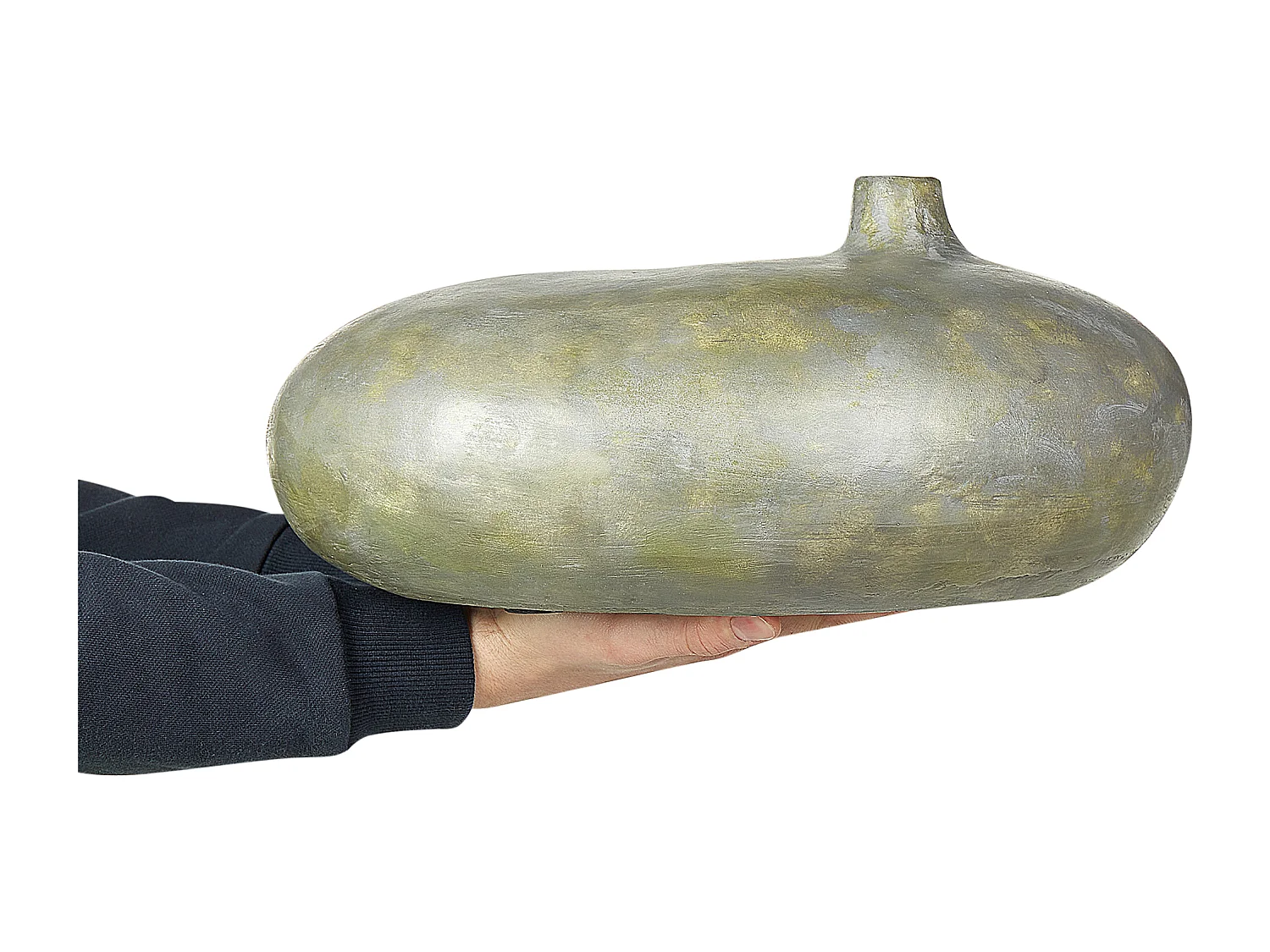 Vase décoratif RAWANG Céramique 15 cm Gris