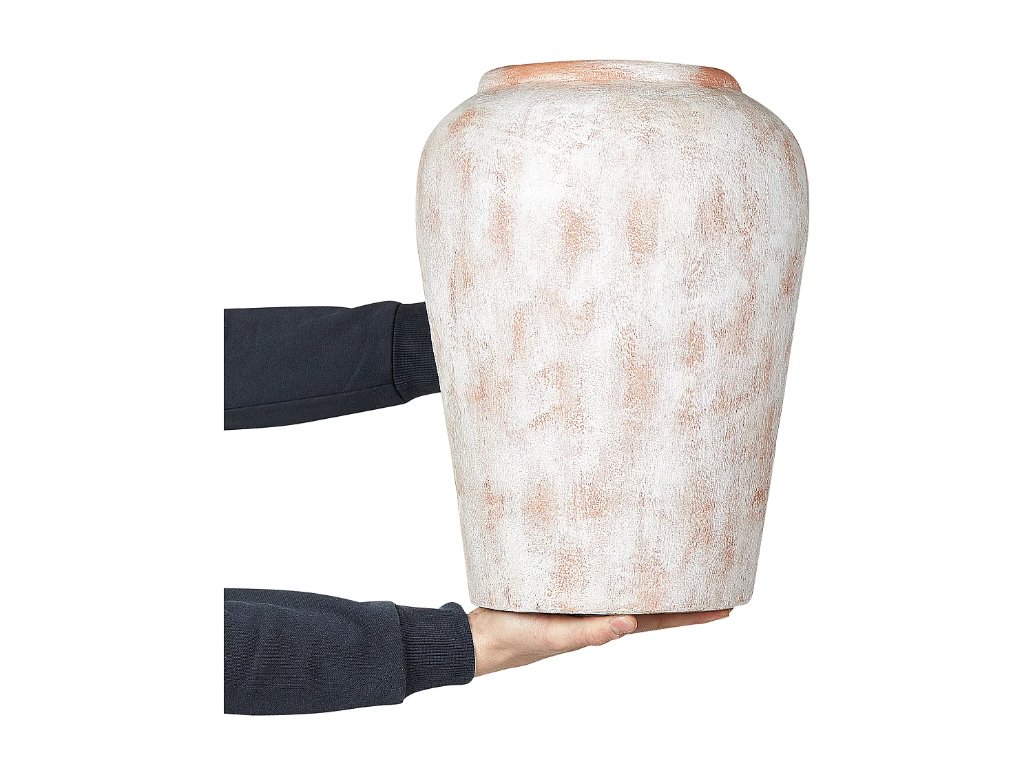 Vaso decorativo MIRI Ceramica 42 cm Bianco