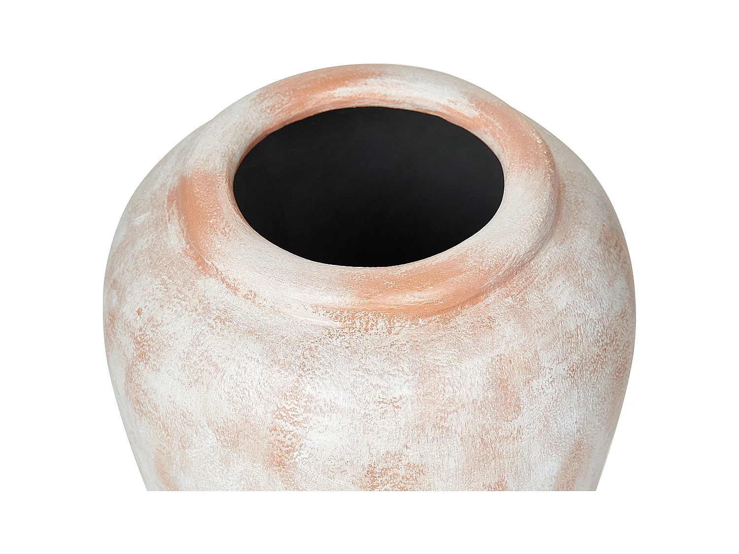 Jarrón decorativo MIRI Cerámica 42 cm Blanco