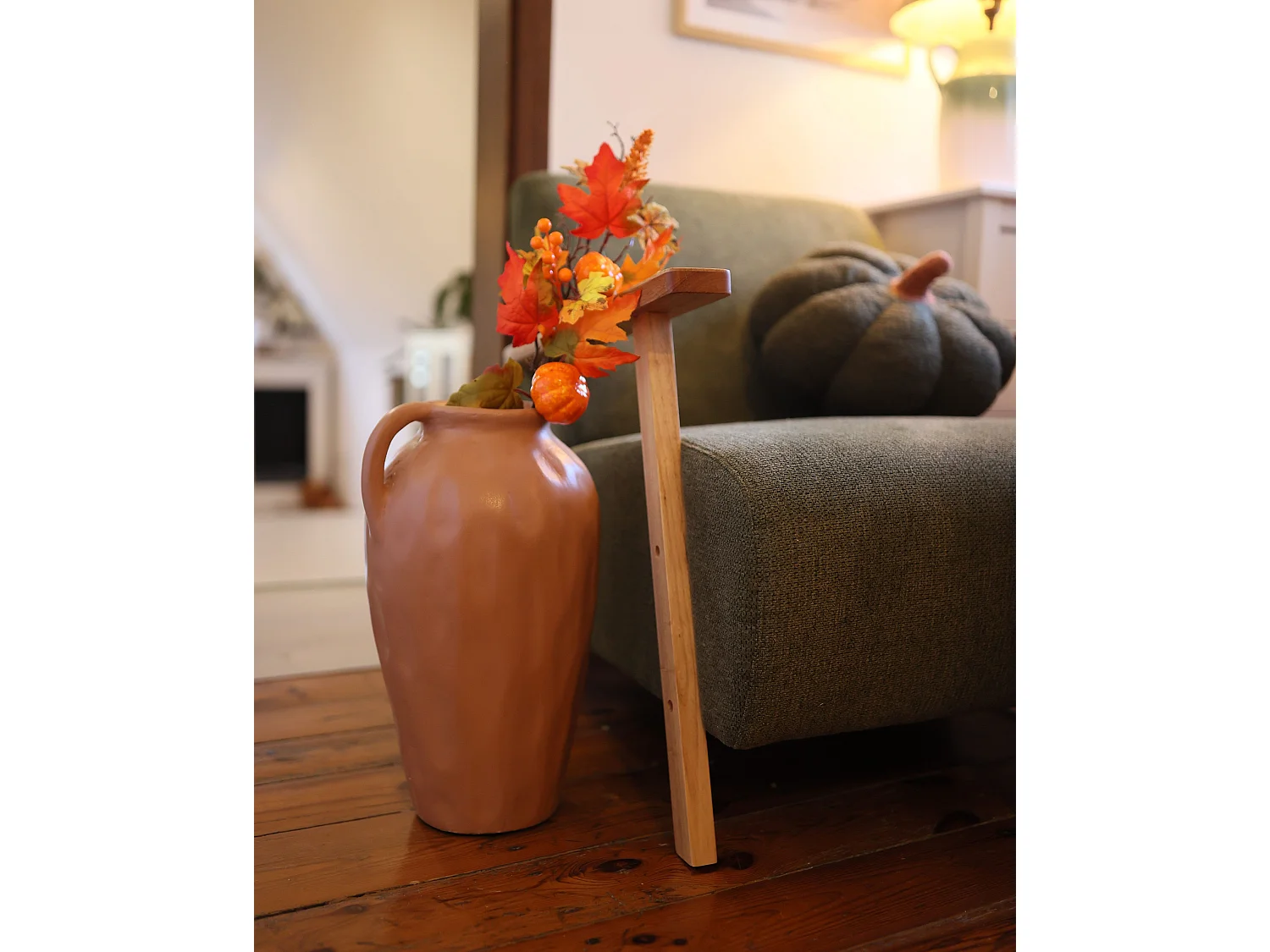 Vase décoratif TAIPING Céramique 46 cm Beige sable