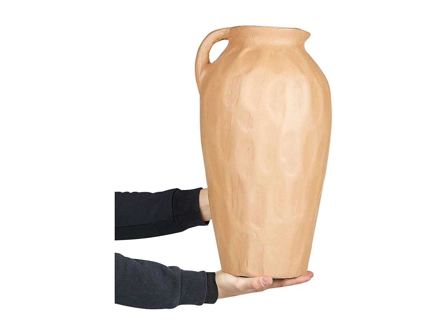 Dekovase TAIPING Keramik 46 cm Sandbeige