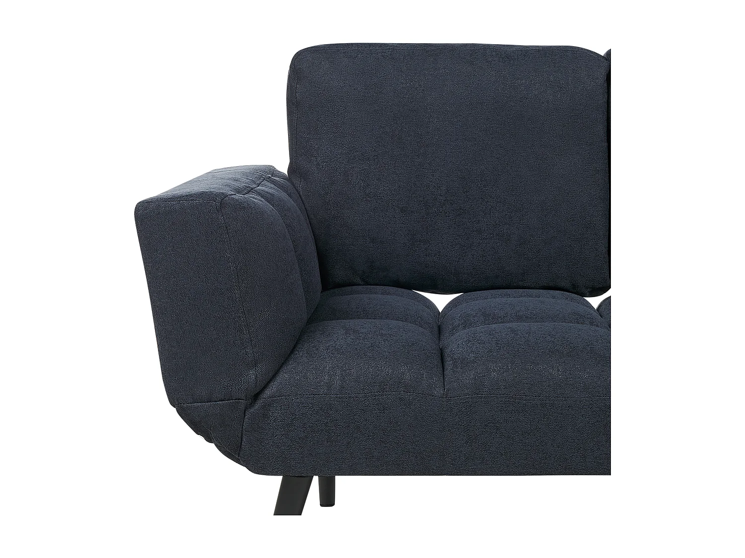 Canapé-lit 2 places BREKKE Tissu Bleu foncé