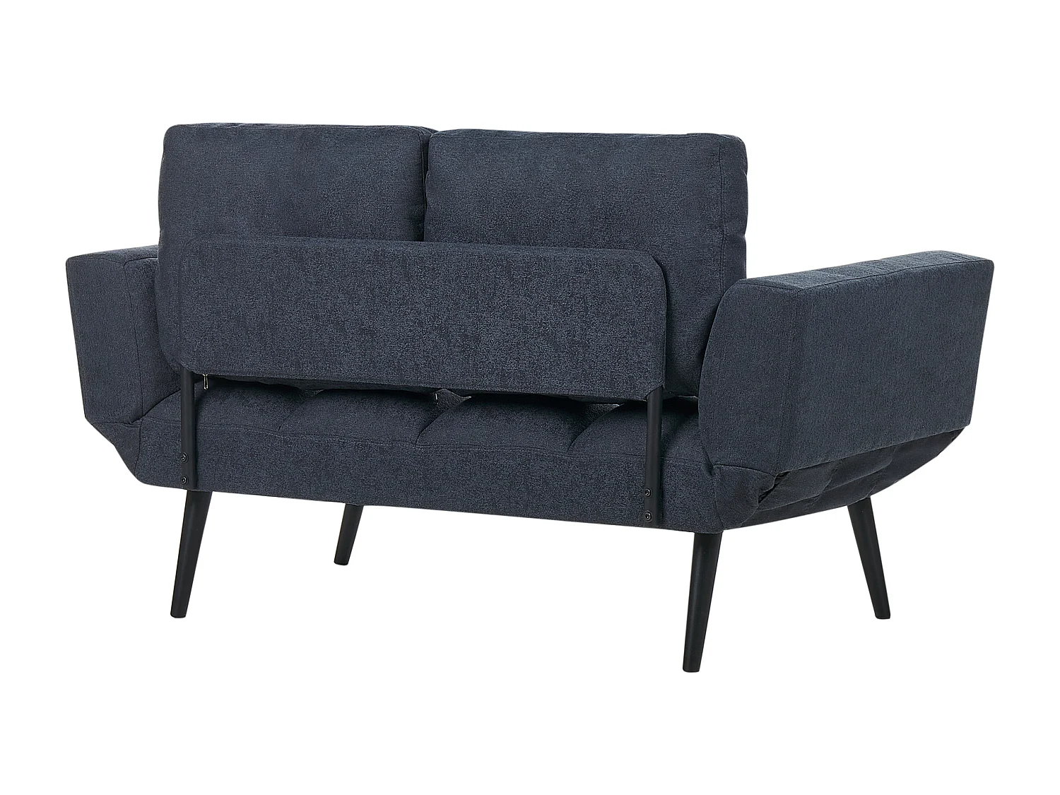 Canapé-lit 2 places BREKKE Tissu Bleu foncé