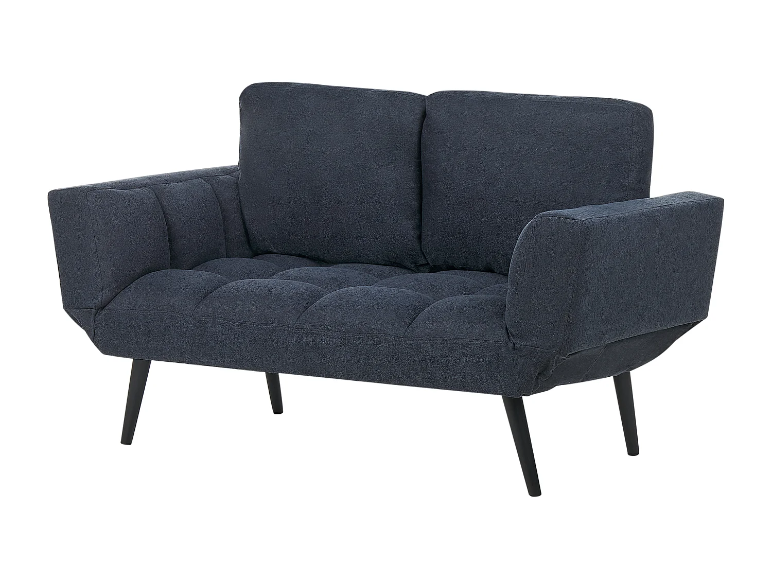 Canapé-lit 2 places BREKKE Tissu Bleu foncé