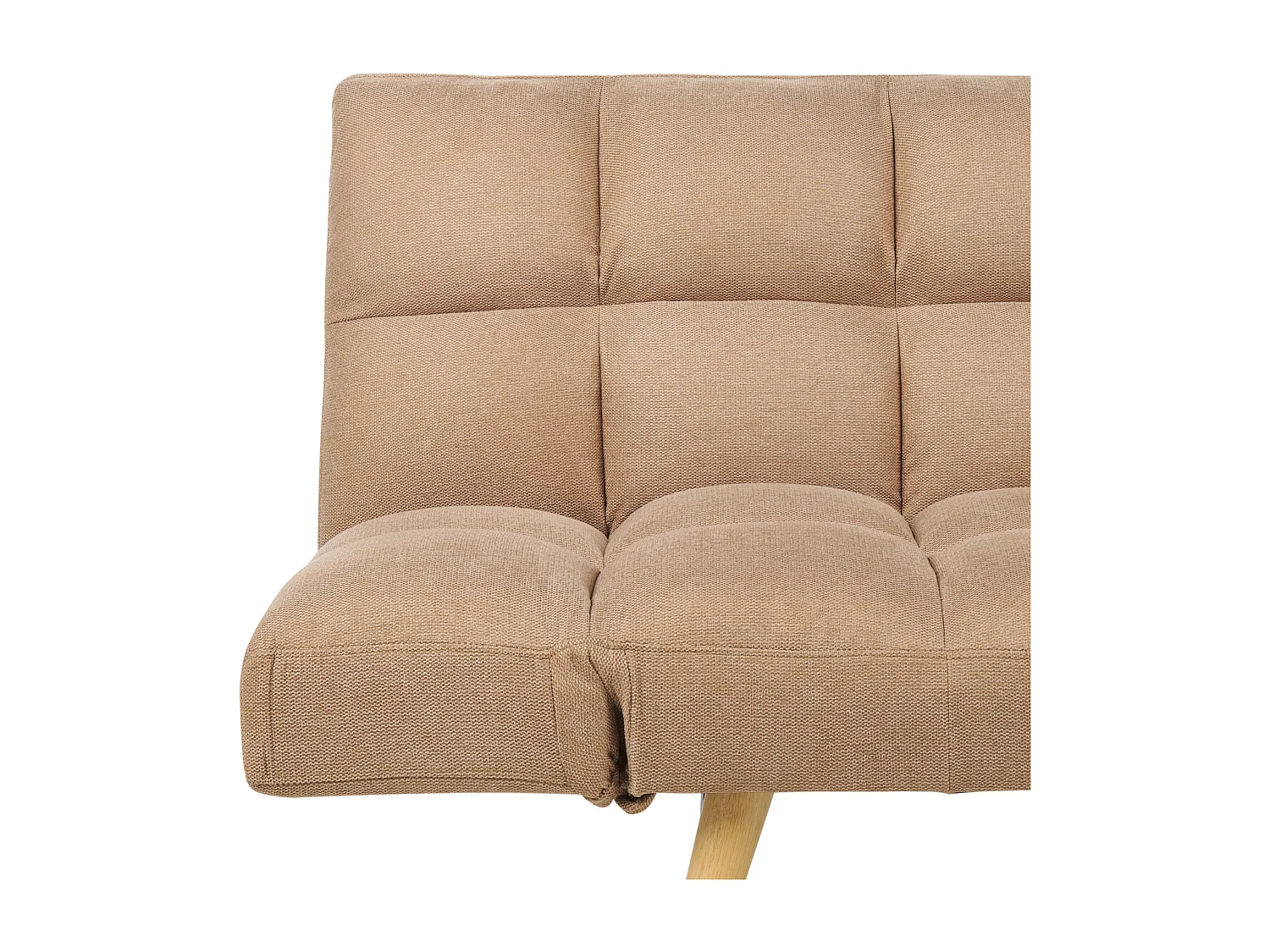Sofá-cama INGARO Tecido Castanho claro 2 lugares