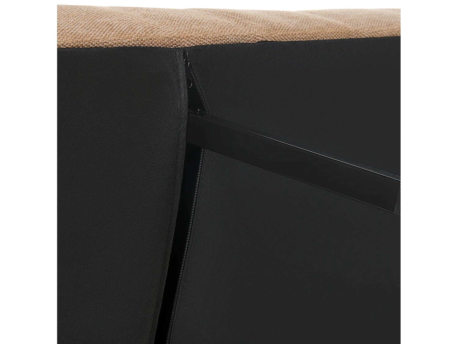 Schlafsofa INGARO Stoff Hellbraun 2-Sitzer