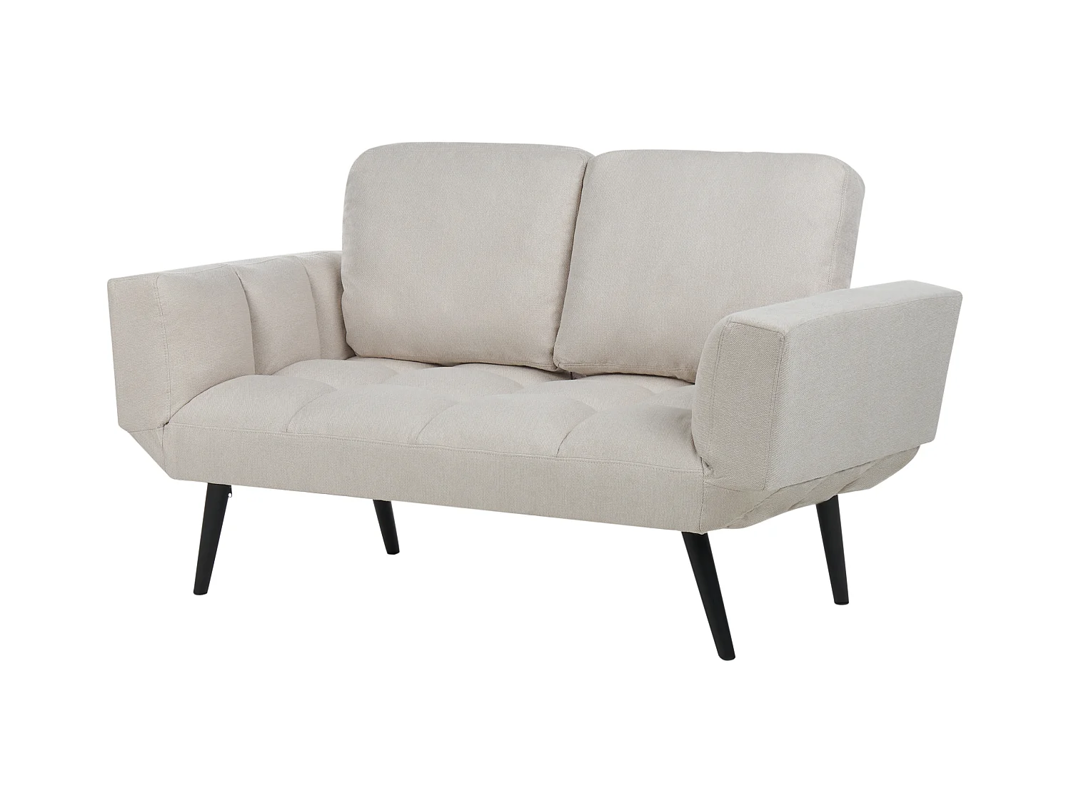 Slaapbank BREKKE Stof Lichtbeige 2-zitter