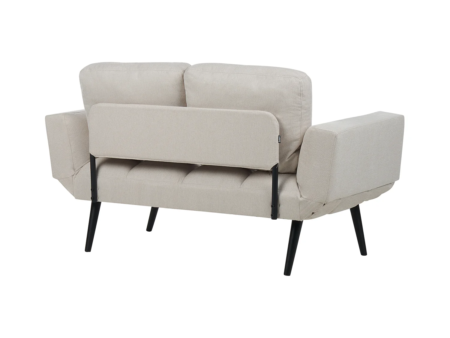 Slaapbank BREKKE Stof Lichtbeige 2-zitter