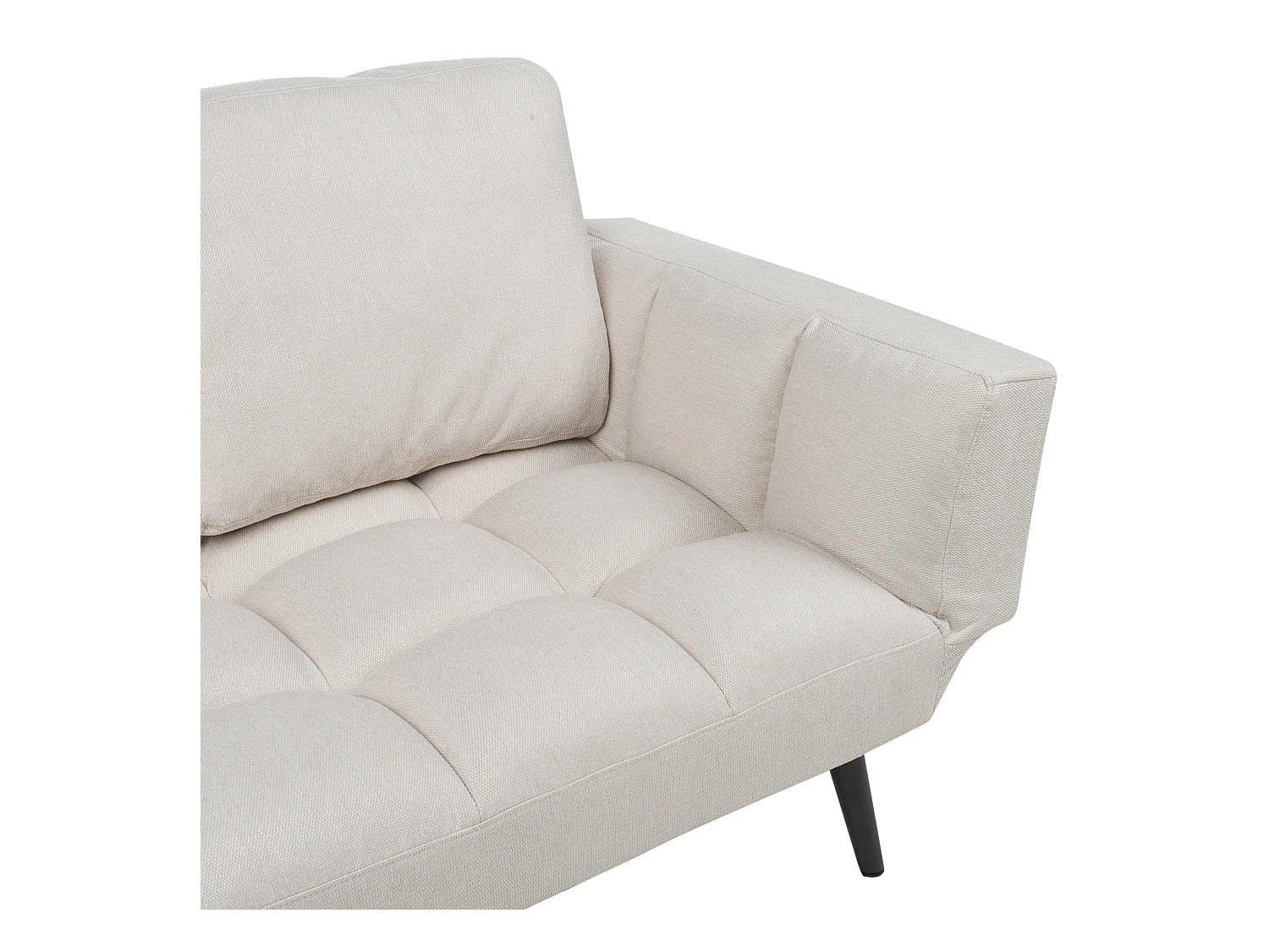 Slaapbank BREKKE Stof Lichtbeige 2-zitter