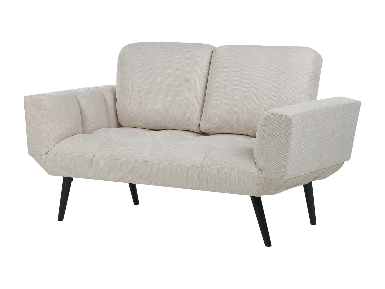 Schlafsofa BREKKE Stoff Hellbeige 2-Sitzer
