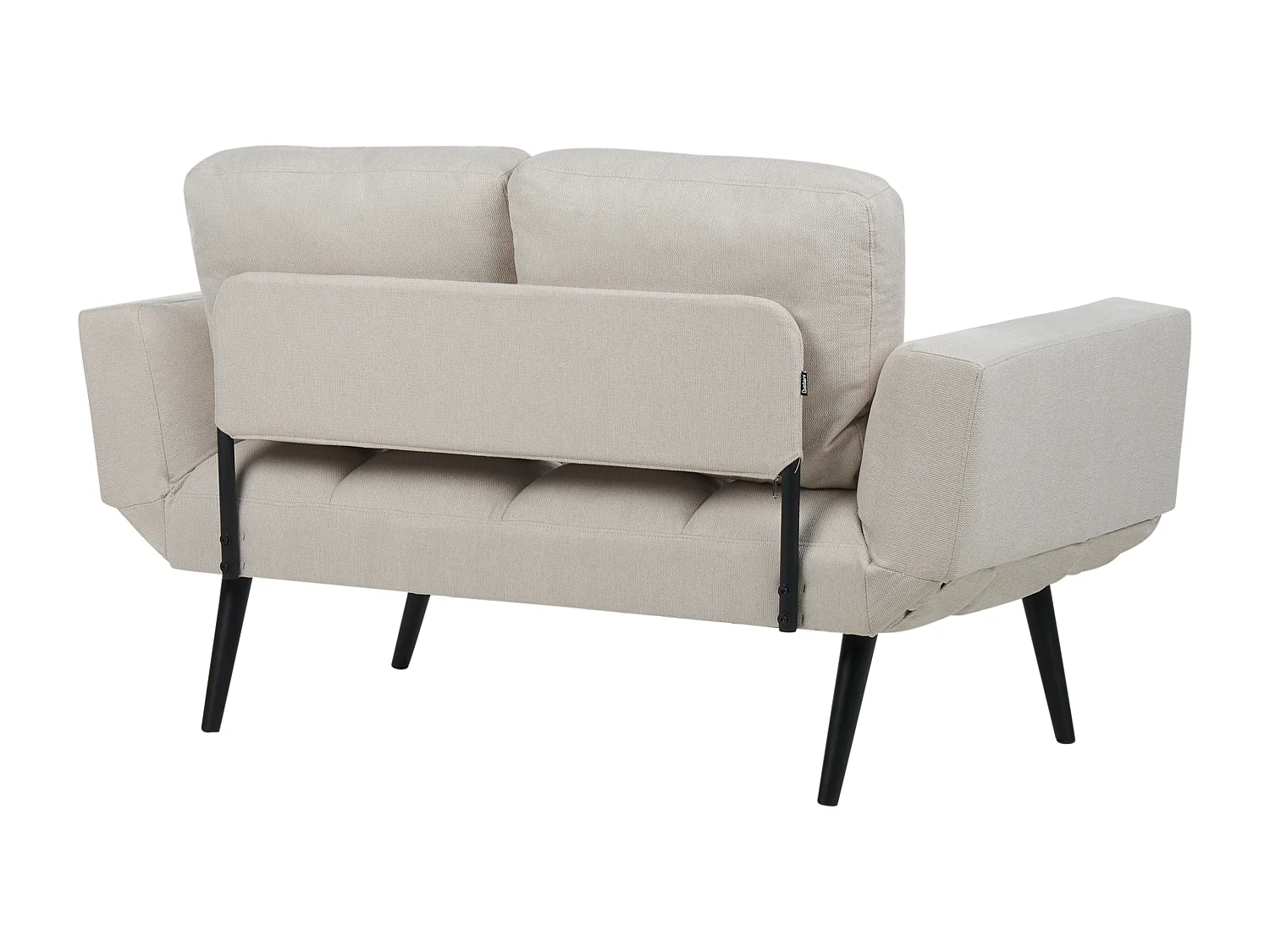 Schlafsofa BREKKE Stoff Hellbeige 2-Sitzer