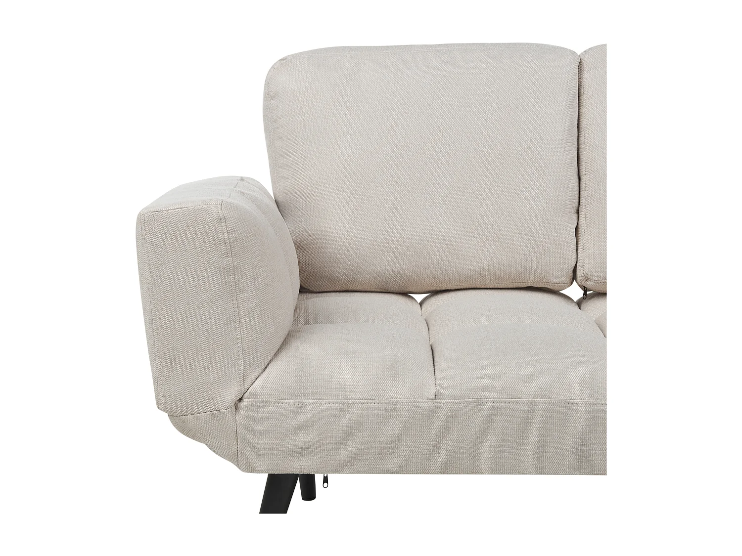 Schlafsofa BREKKE Stoff Hellbeige 2-Sitzer