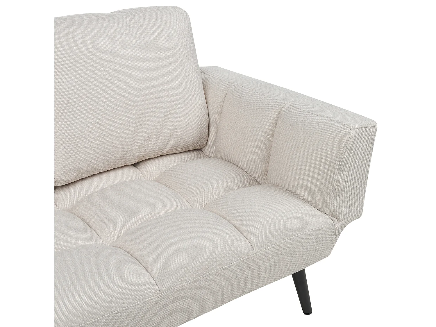 Schlafsofa BREKKE Stoff Hellbeige 2-Sitzer