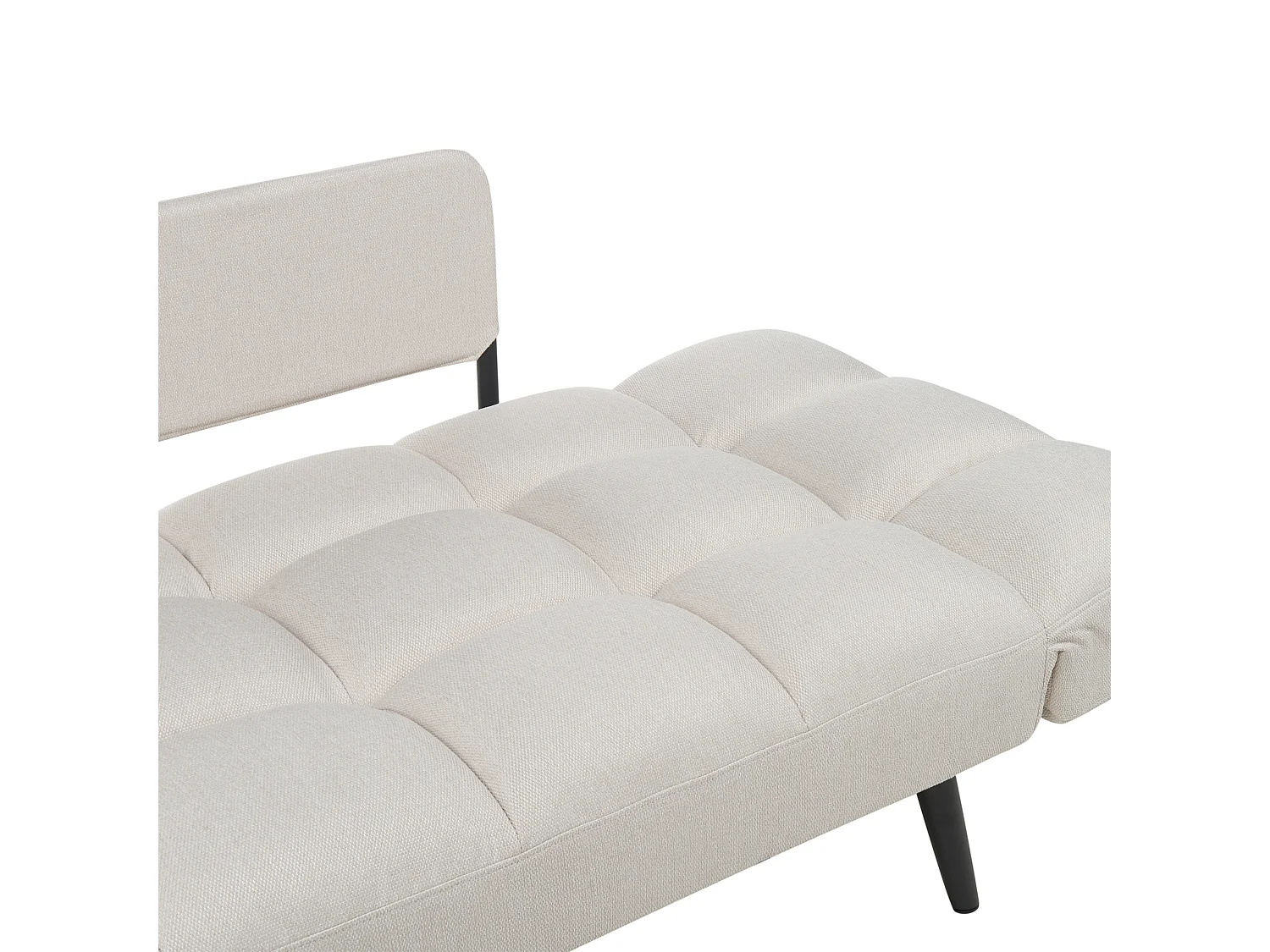 Schlafsofa BREKKE Stoff Hellbeige 2-Sitzer