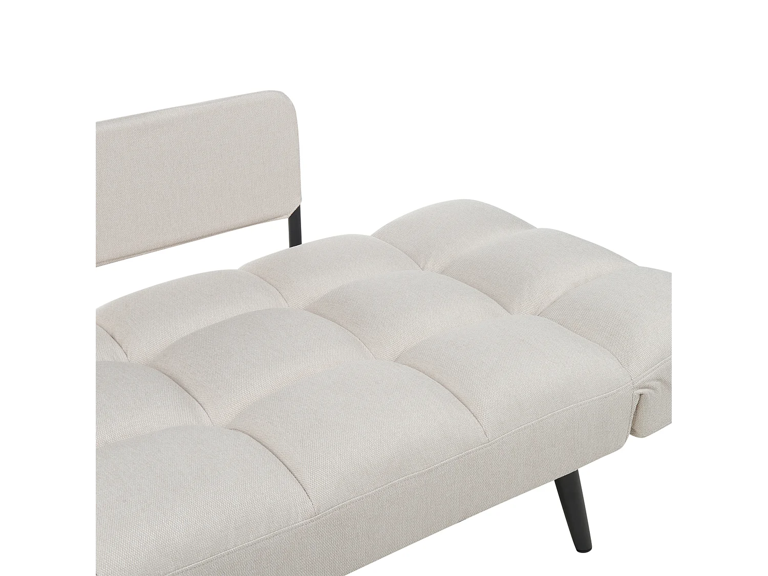 Slaapbank BREKKE Stof Lichtbeige 2-zitter