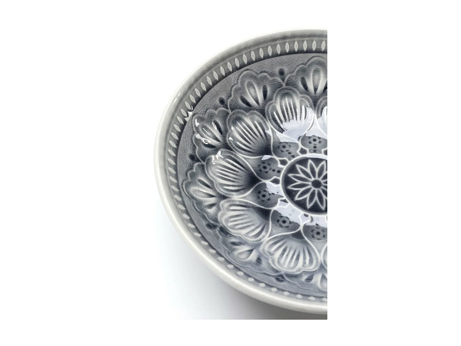 Bol Sicilia Mandala gris Ø18