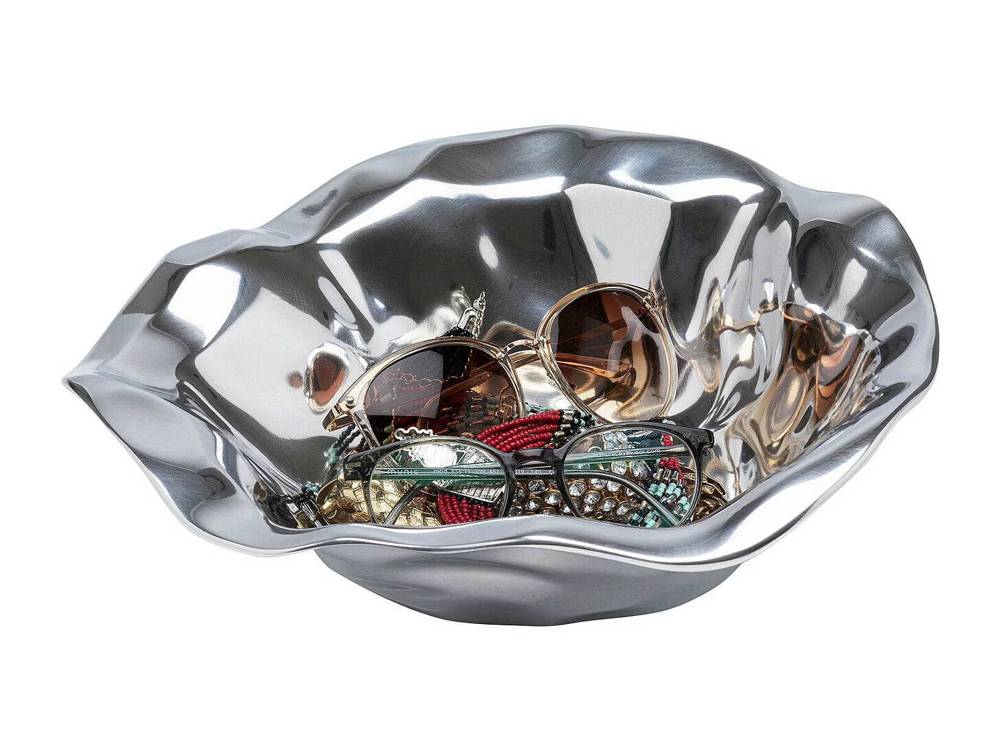 Coupe décorative Jade argenté Ø30cm