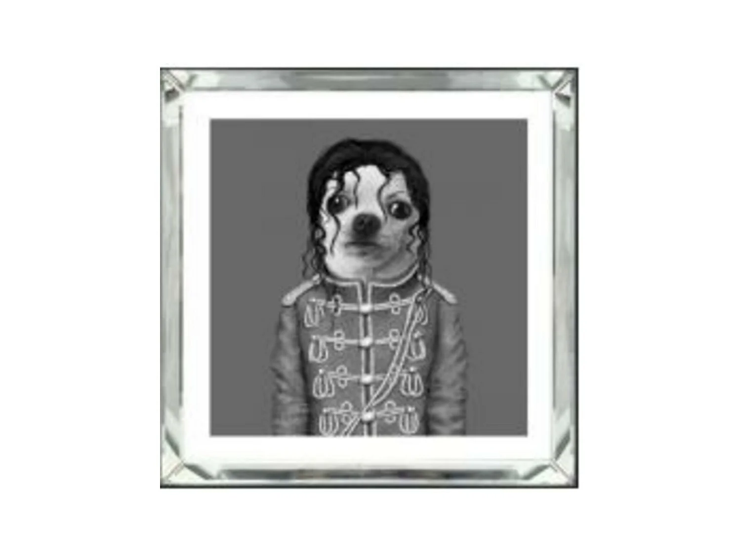 Bild Frame Mirror King Dog 60x60