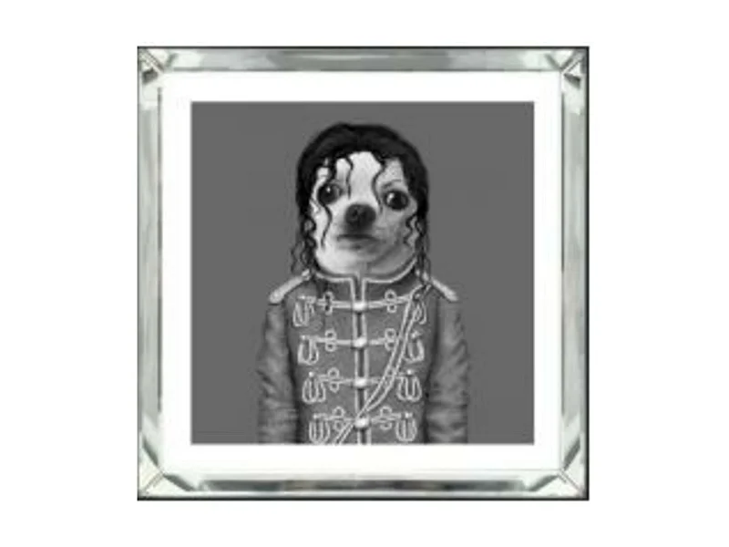 Bild Frame Mirror King Dog 60x60