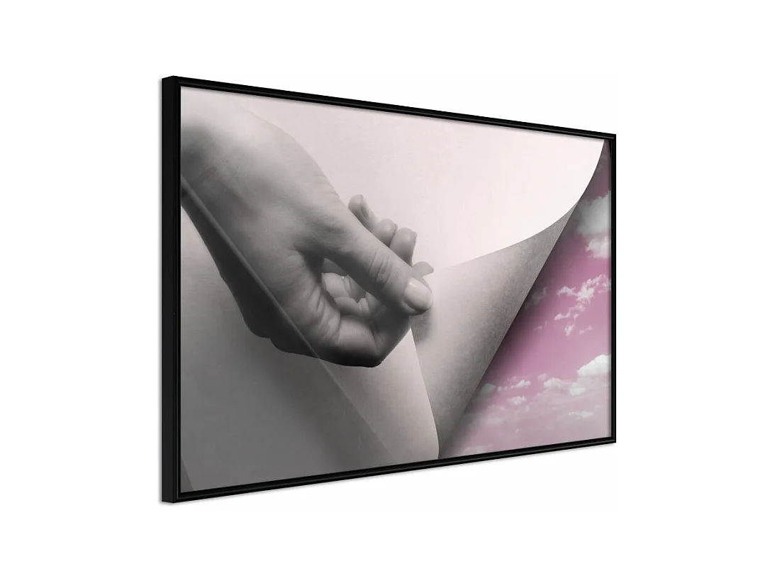 Affiche Murale Encadrée "New Beginning" 60 x 40 cm Noir