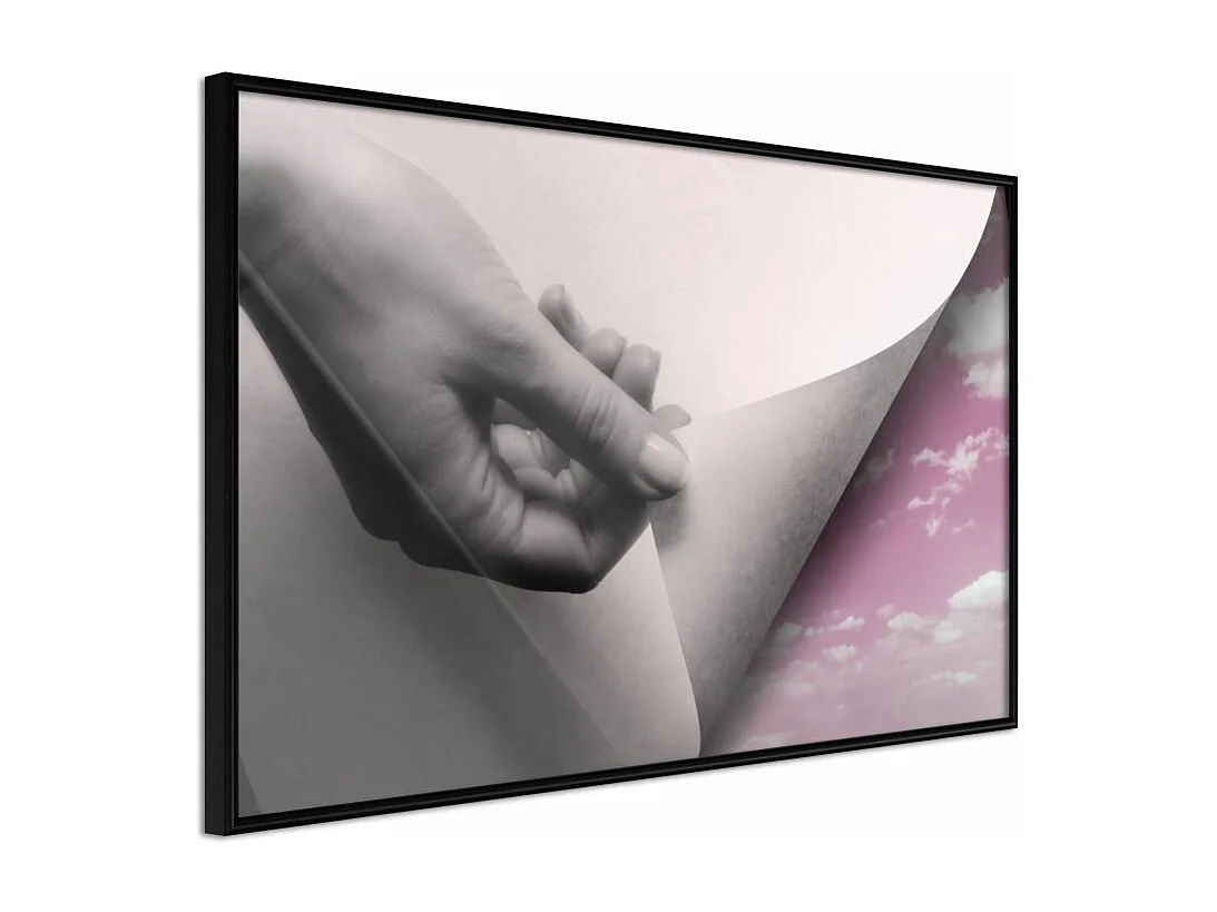 Affiche Murale Encadrée "New Beginning" 60 x 40 cm Noir