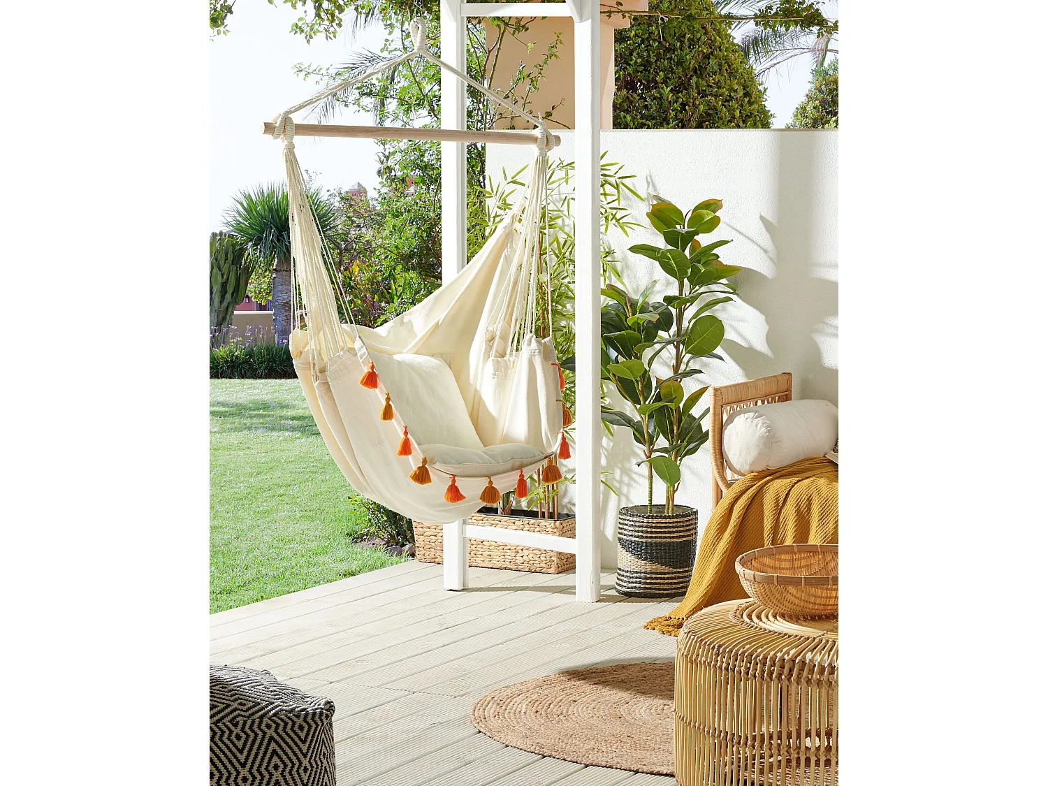 Silla colgante VARENA Algodón Naranja