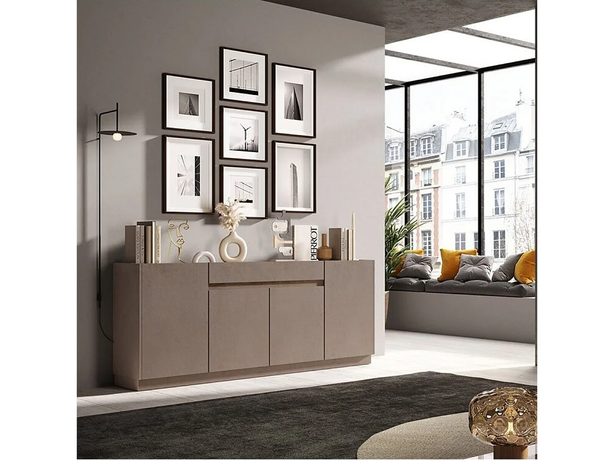 Buffet 4 portes 1 tiroir Utopia - L205 cm