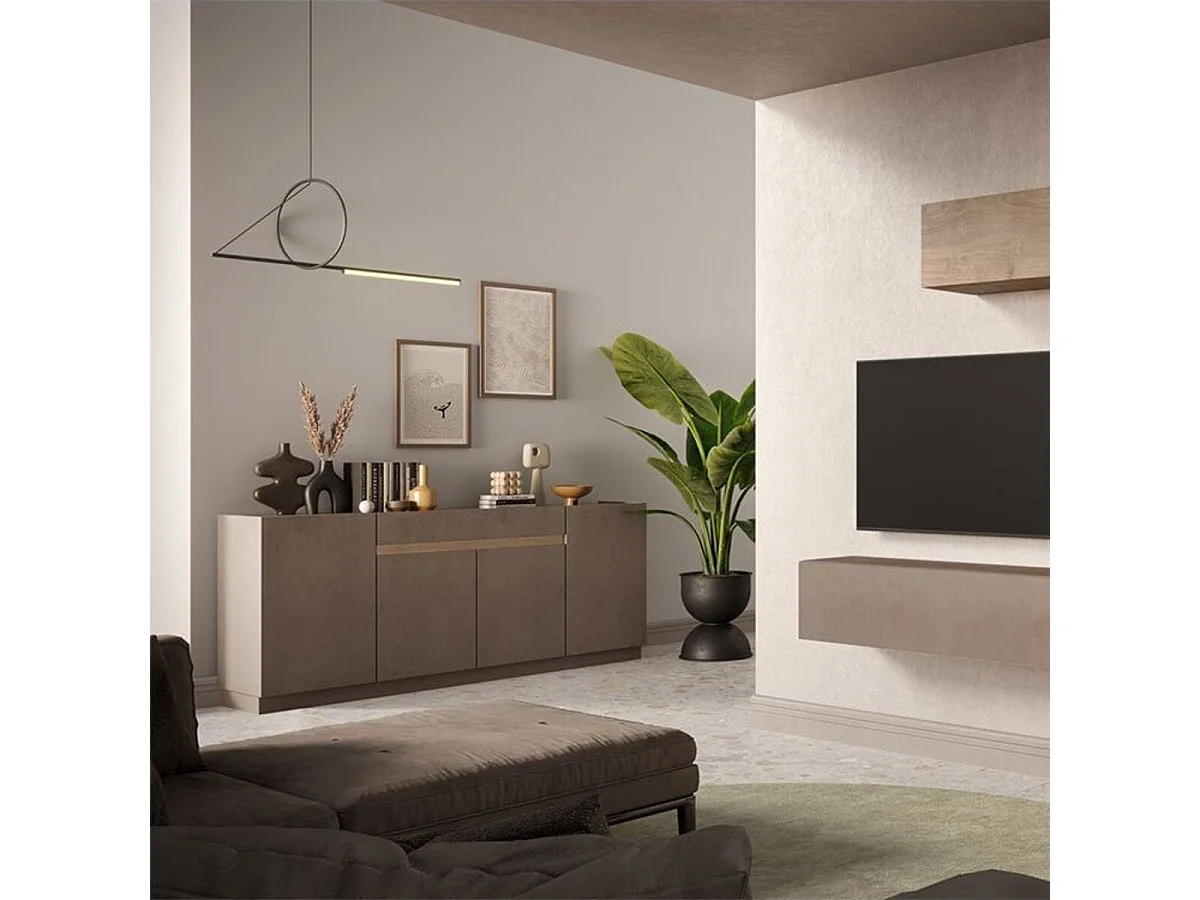 Buffet 4 portes 1 tiroir Utopia - L205 cm