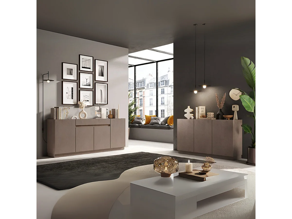 Buffet 4 portes 1 tiroir Utopia - L205 cm