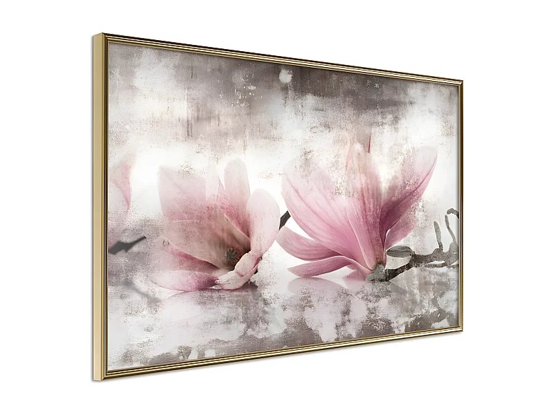 Affiche Murale Encadrée "Picked Magnolias" 60 x 40 cm Or