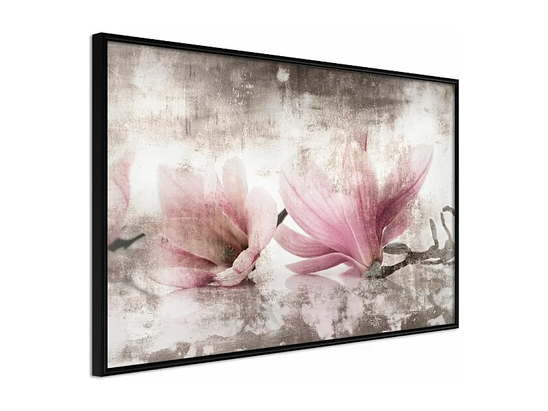 Affiche Murale Encadrée "Picked Magnolias" 45 x 30 cm Noir