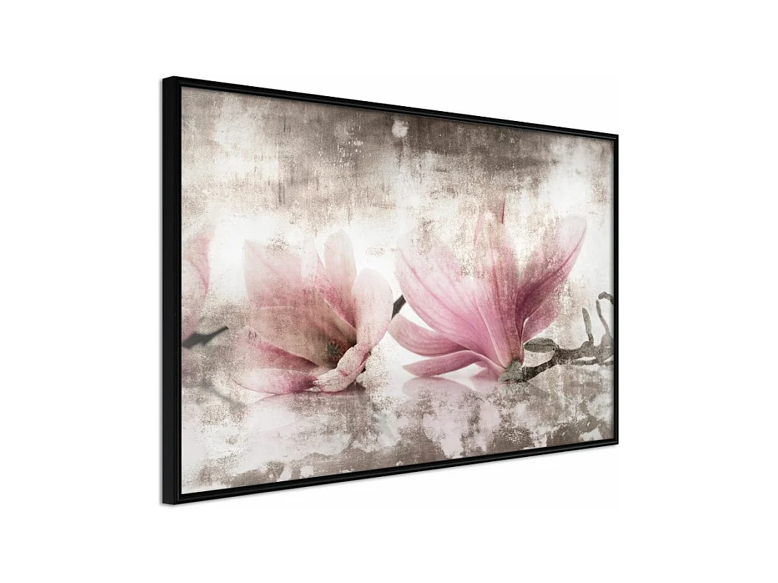 Affiche Murale Encadrée "Picked Magnolias" 45 x 30 cm Noir
