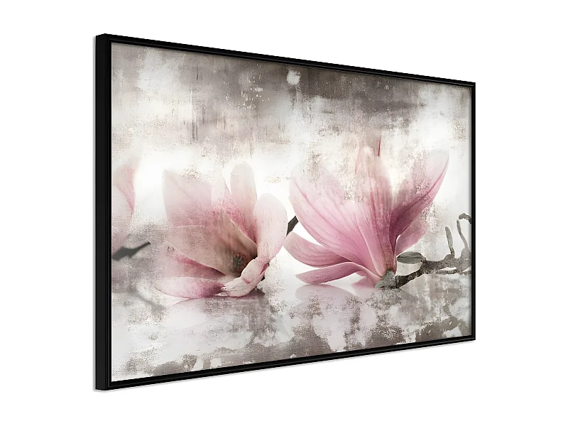 Affiche Murale Encadrée "Picked Magnolias" 60 x 40 cm Noir