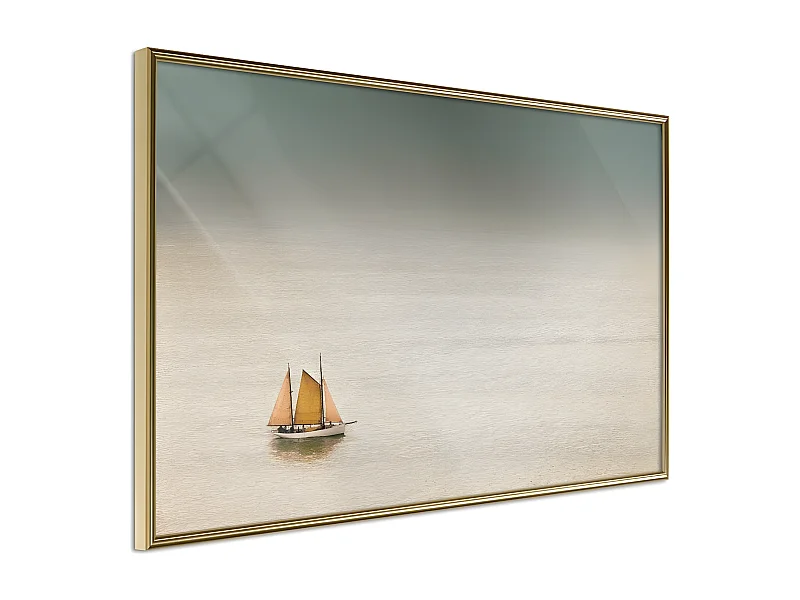 Affiche Murale Encadrée "Lonely Cruise" 60 x 40 cm Or