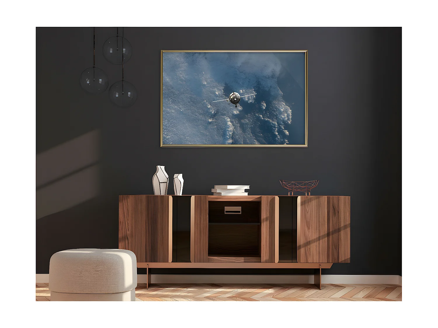 Affiche Murale Encadrée "Farewell" 90 x 60 cm Or