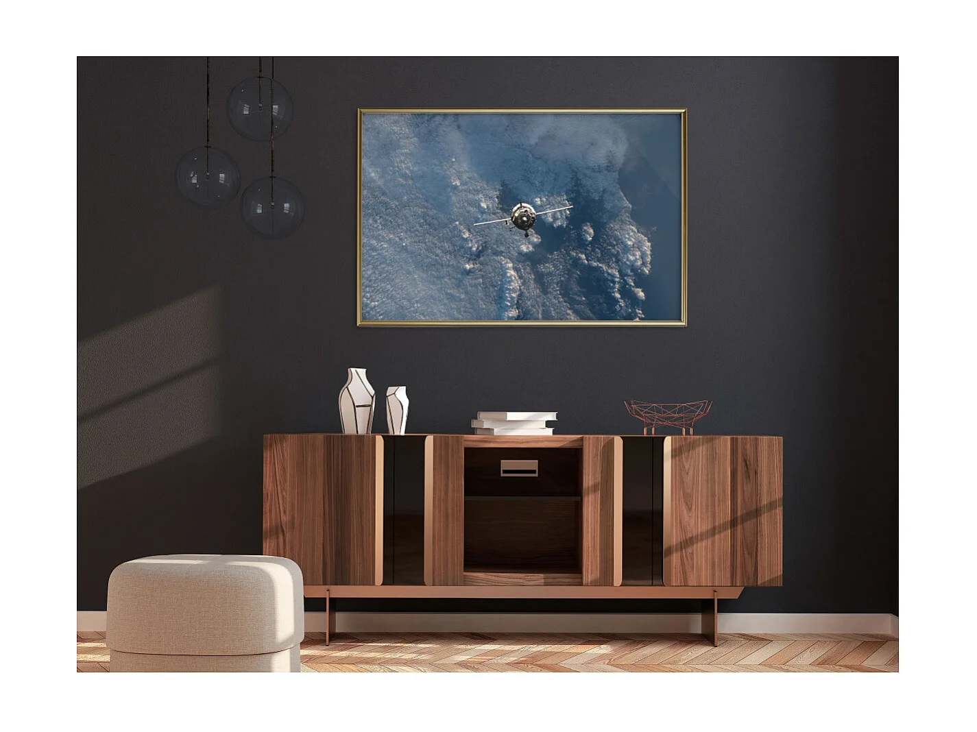 Affiche Murale Encadrée "Farewell" 90 x 60 cm Or