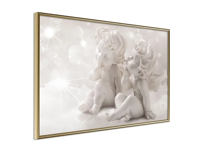 Affiche Murale Encadrée "Innocence" 45 x 30 cm Or