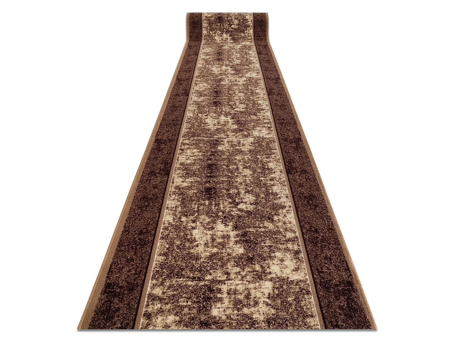 Vloerbekleding met rubber bekleed STARK beige  100x450 cm