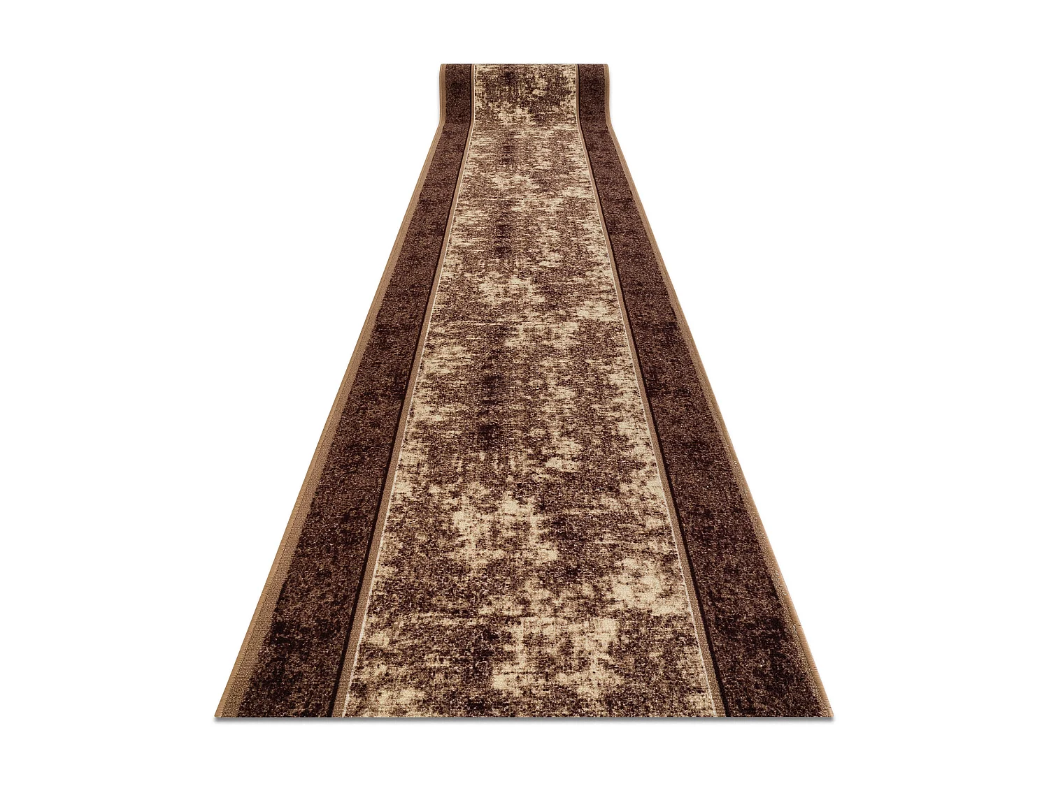 Vloerbekleding met rubber bekleed STARK beige  80x510 cm