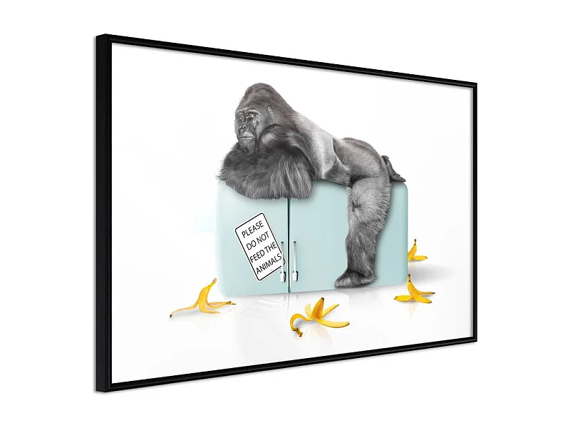 Affiche Murale Encadrée "Break the Rules" 90 x 60 cm Noir