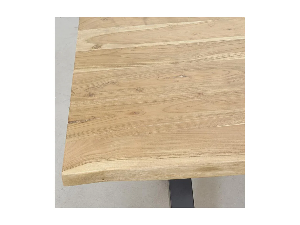 Table rectangulaire en acacia L 180 Ep.25mm