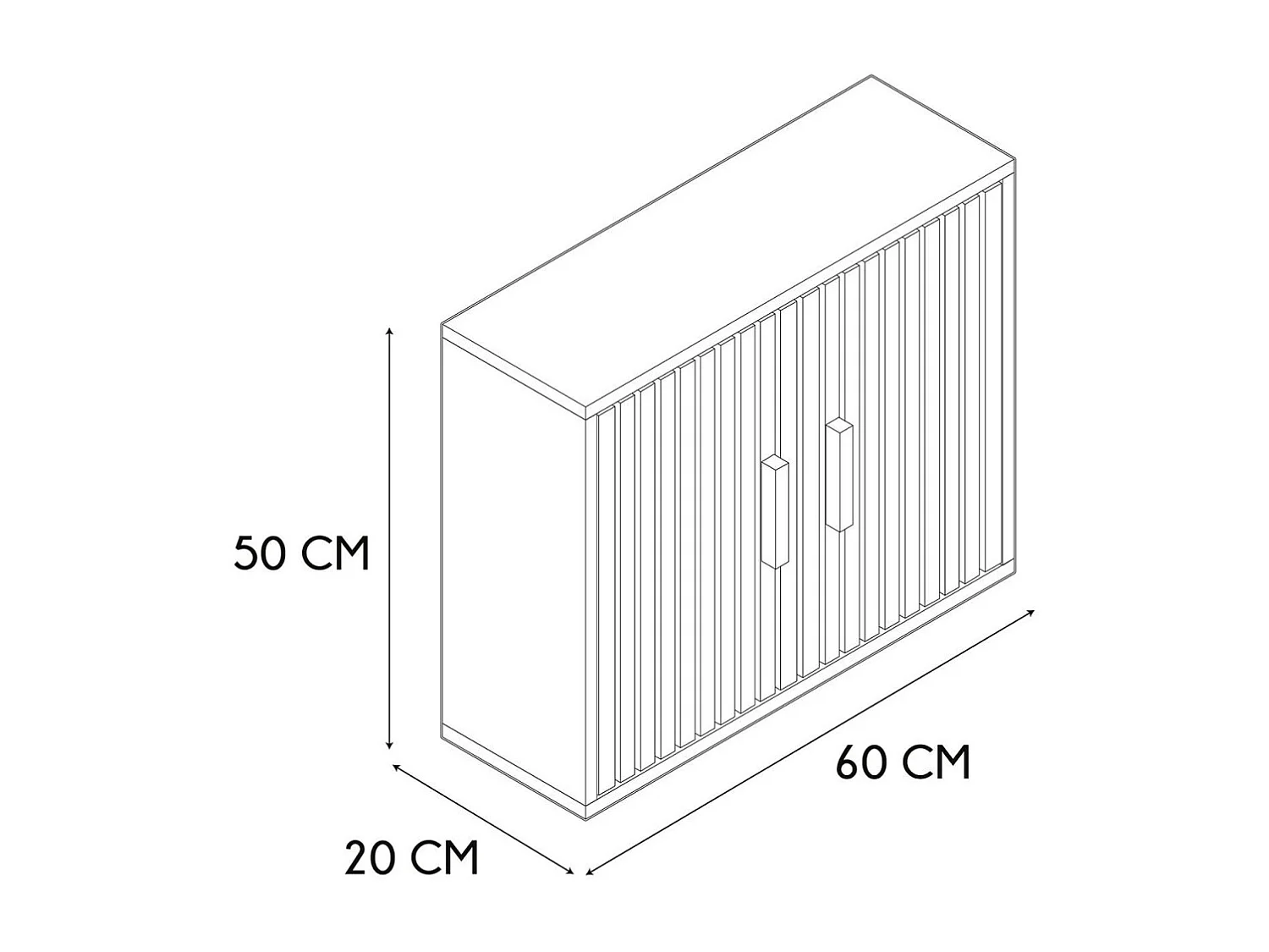 Armoire Murale Klaus M1 Marron